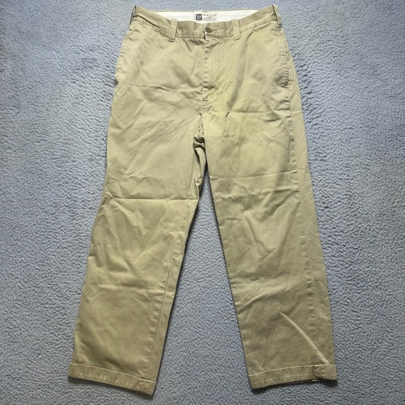GAP Other - Gap Clean Cut Khaki Chinos Mens 32x30 Tan Cotton Straight Leg Pants